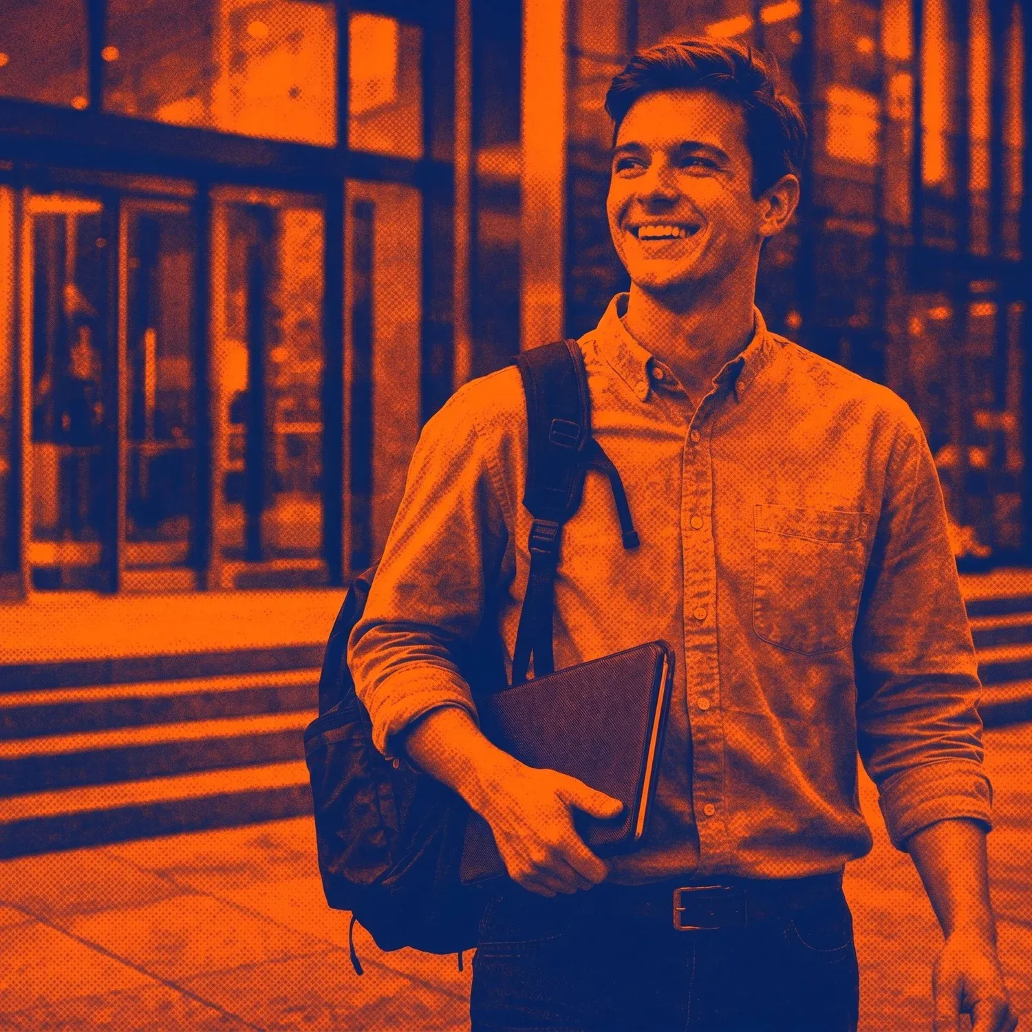 A smiling young professional